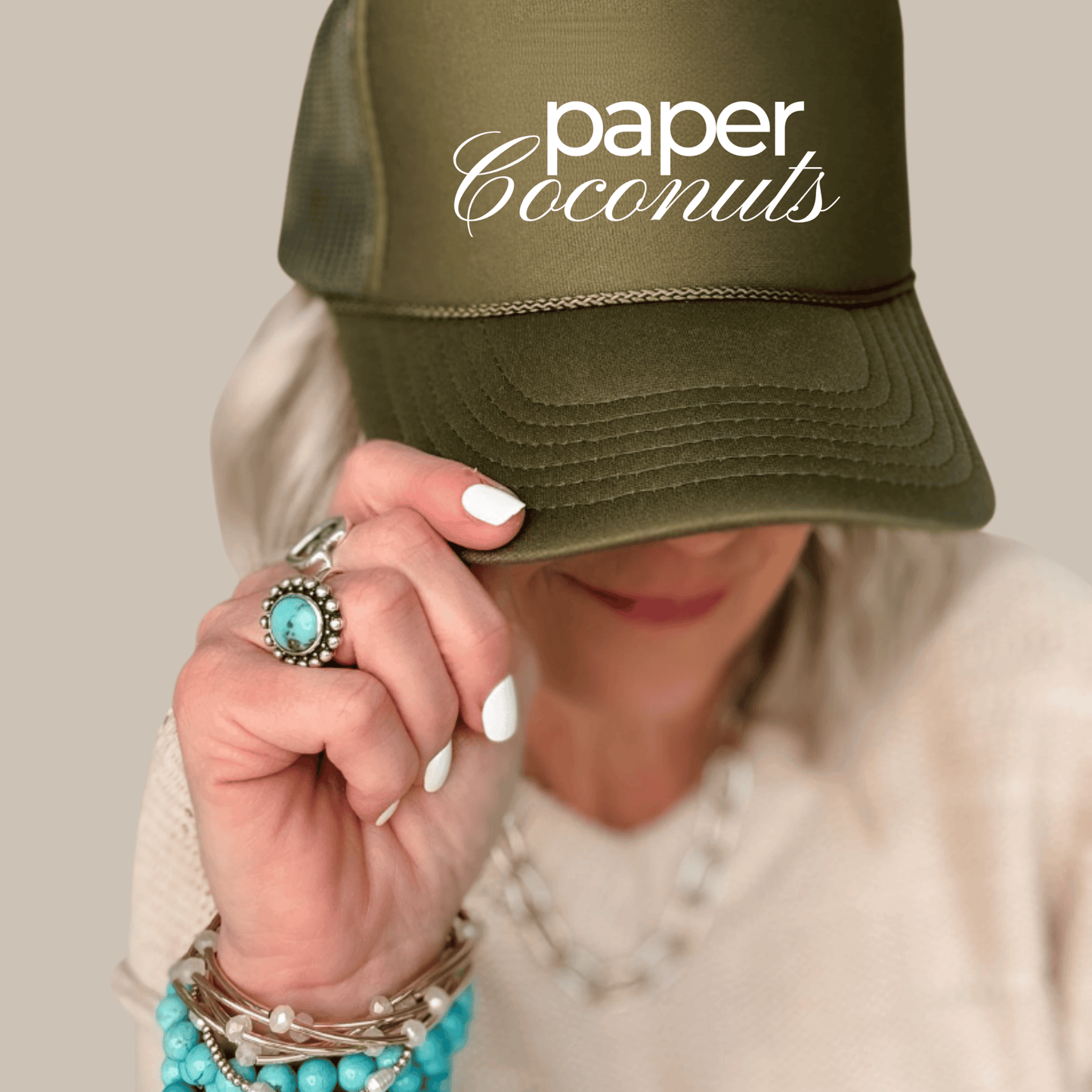 Paper Coconuts Logo Trucker Hat