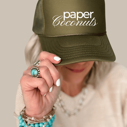 Paper Coconuts Logo Trucker Hat